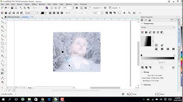 How to make a double exposure effect in corelDraw