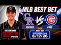 Rockies vs Cubs 6/17/26 MLB Best Bet - MLB Pick & Prediction - Nick Menken MLB Odds Doc Sports