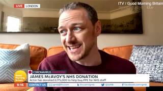 James McAvoy donated £275k