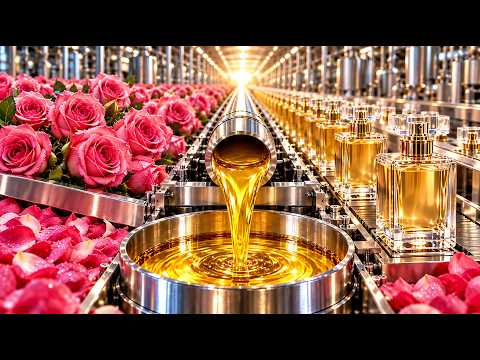 How Thousands of Fresh Roses Become $10,000 Luxury Perfume – Inside a Modern Fragrance Factory
