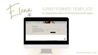 Gorgeous FREE Entrepreneur Website Template