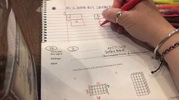 Help getting started on ES-1 Surface Area of Rectangular Prisms (Counting Squares) (Pg. 3 in packet)