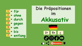 7 Präpositionen im Akkusativ |Deutsch lernen: mit Beispielen |einfach erklärt