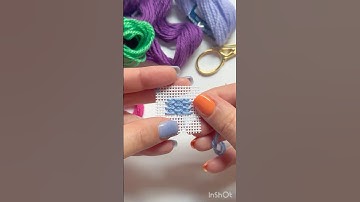 Horizontal Parisian Stitch on Needlepoint Canvas