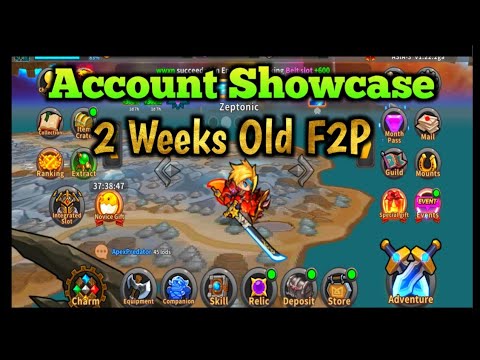 Raid The Dungeon | 2 Weeks F2p account progress showcase