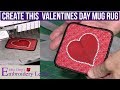ITH Embroidery Valentines Heart Mug Rug - Sew & Share Project