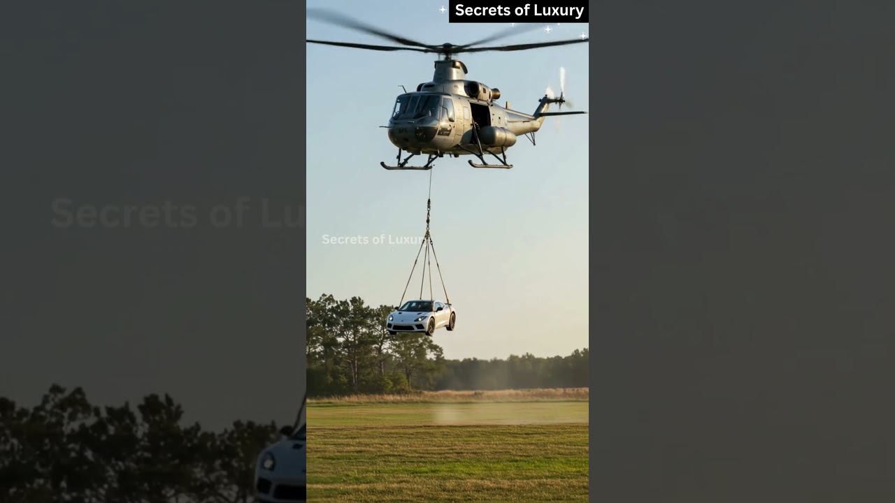 AI Simulation: Helicopter Lifts Luxury Car! 🚁🤯 Unreal Aerial Stunt 