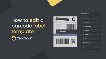 How to edit a barcode label template