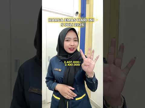 HARGA EMAS HARI INI, 5 JULI 2026 tidak naik/turun✨