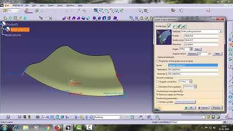 swept with pulling direction