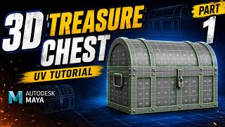 Treasure Chest UV Unwrapping in Maya