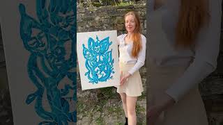 Voilá My New Elegant Meditative Blue Goddess Painting Is Now Available For Purchase 