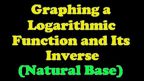 Graphing a Logarithmic Function and Its Inverse (Natural Base) [5.4-4]