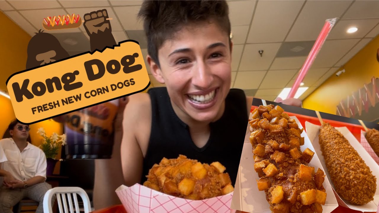 KOREAN FRIED CHEESE CORN DOGS !!!!!!!!!!!!