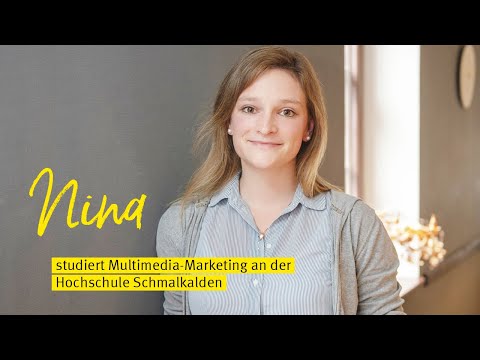 Nina studiert Multimedia-Marketing an der Hochschule Schmalkalden