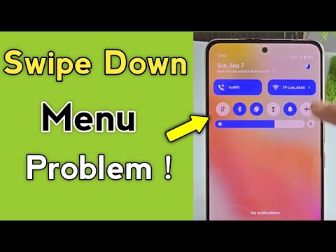 Mobile swipe down problem solved | Swipe down menu not working problem in Android