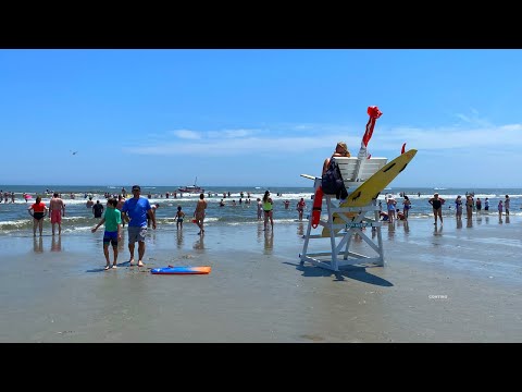 Walking the North Wildwood Beach!