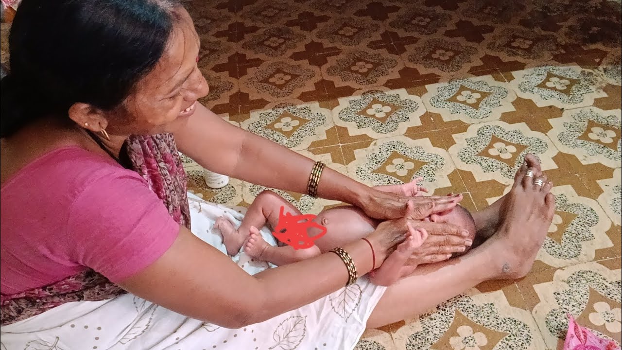 baby massage maalish full video 3 week old baby 🐥 😍😍