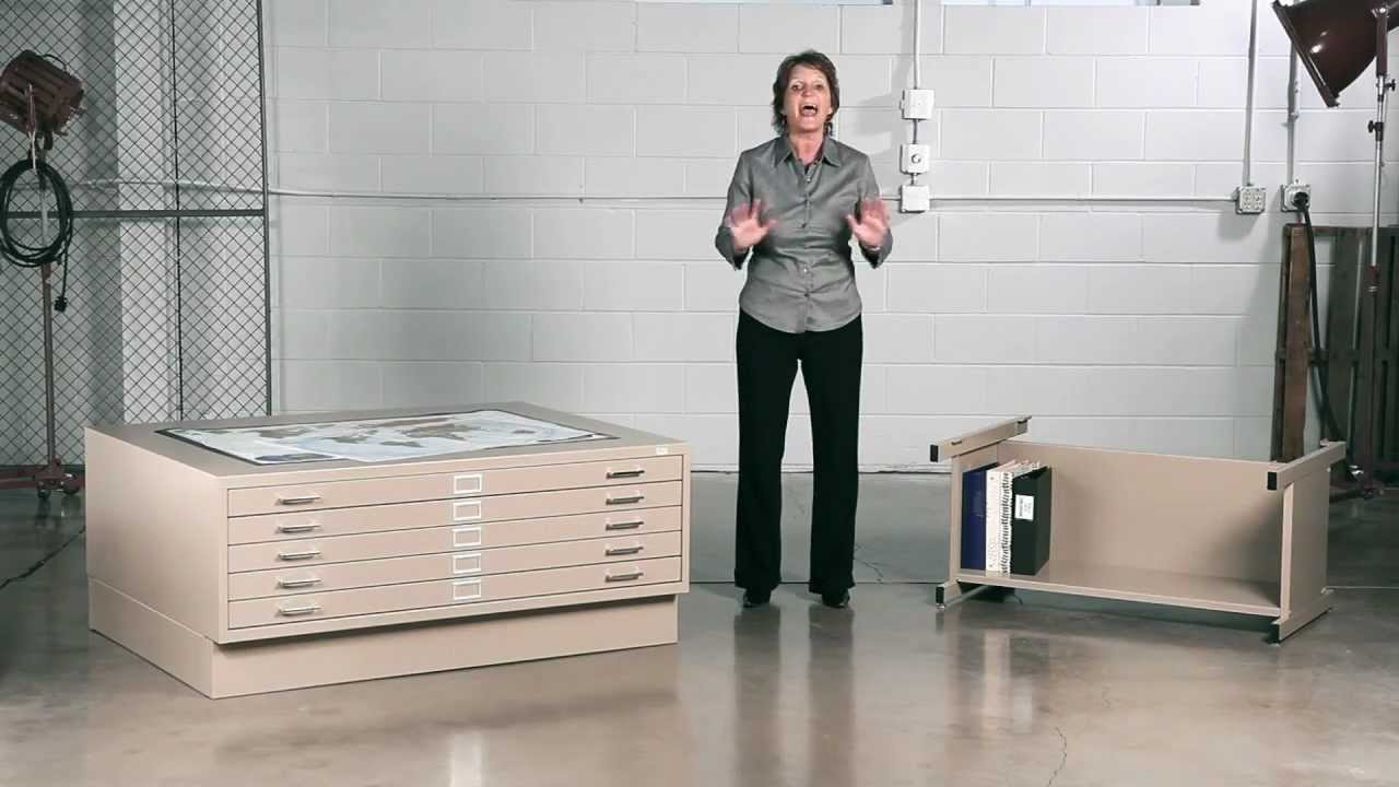 Safco 5 Drawer Flat File Youtube