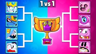 Who is The Best BLUE or PINK Brawler? | Brawl Stars Tournament