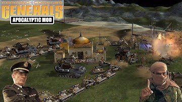 USA LAZER VS GLA TOXIN! C&C Generals Zero Hour Apocalyptic 2.2