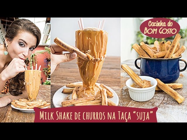 MILK SHAKE DE CHURROS ASSADOS NA TAÇA
