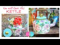 DIY Kettle Art | How to Decorate Kettle | Decoupage on Kettle | Home Decor With KETTLE