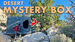 Why Was This Huge Metal Box Hidden in the Desert?? (SUV Camping/Vanlife Adventures)