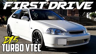 Turbo Vtec Civic - First Drive! | Budget Build