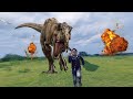 T Rex Chase Part 1 - Jurassic World | dinosaur movie