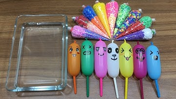 Mixing Random Things into Clear Slime !!! Relaxing Slime with Funny Balloons | Slime Videos #159