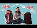 Changer de sac  dos de voyage  pourquoi je suis passe dun 50l  un 40l forclaz travel 100 40l