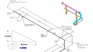 How to calculate the height of pipe supports in a piping system.