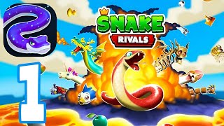 Snake Rivals: Fun Snake Game - Tutorial - Gameplay Walkthrough Part 1 , ANDROID, iOS screenshot 2