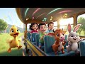 Wheels on the Bus with Baby Animals | ‪@CoComelon‬ | Animal Time Nursery Rhymes