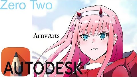 ~Autodesk Sketchbook~ Zero Two speed paint.