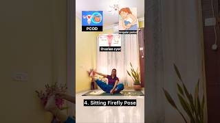 PCOD? Ovarian cysts? Irregular periods? Practice yoga🧘‍♀️#yoga #pcod #periods #shorts #youtube #yt