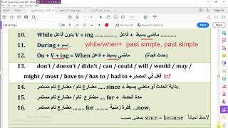 كبسولة لجرامر المنهج  كله  Grammar للصف الثالث الثانوى أوهى تفوتك!!