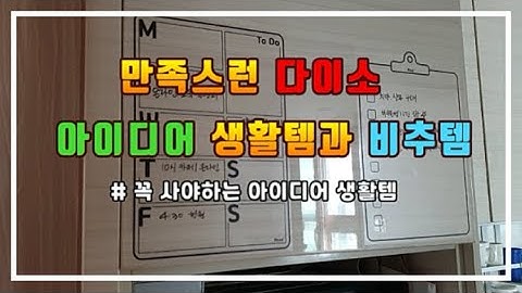 만족스런 다이소 아이디어 상품과 비추템/내돈내산 추천 생활템