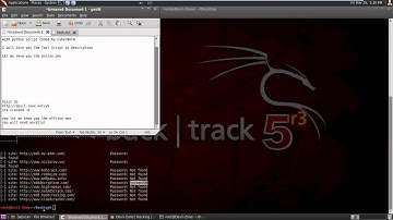 Hash Descrypter Python Script on BackTrack5 R3