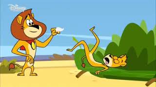 Cartoon Lioness Foot Tickled