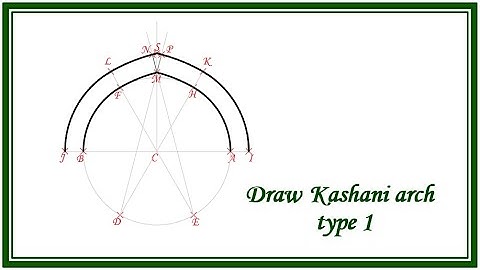 Draw Islamic arches / Kashani arch type one