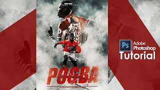 Adobe Photoshop Tutorial l Sports Poster Design l Pogba screenshot 4