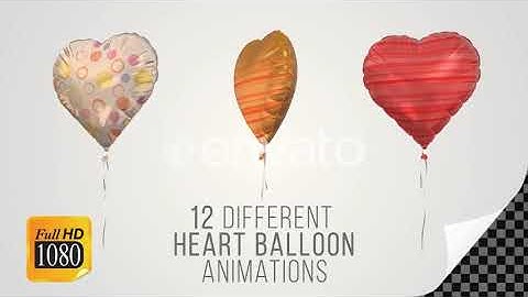 Heart Balloon | Motion Graphics - Envato elements