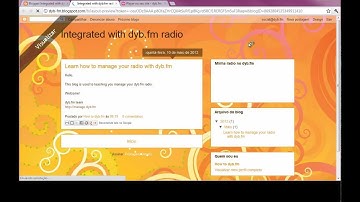 Como inserir uma radio dyb.fm no Blogger