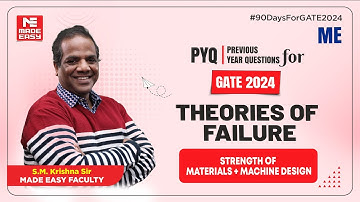 PYQ for GATE | Theories of Failure | Strength of Materials + Machine Design | MADE EASY