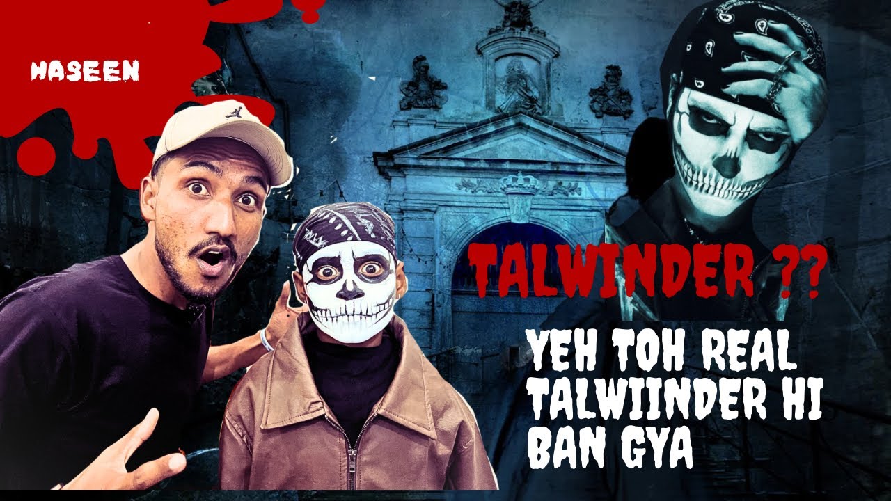 TALWINDER FACE PAINTING 😳| तलविंदर का मेकअप पेंट से किया 😳| #Haseen #talwiinder #easypainting 