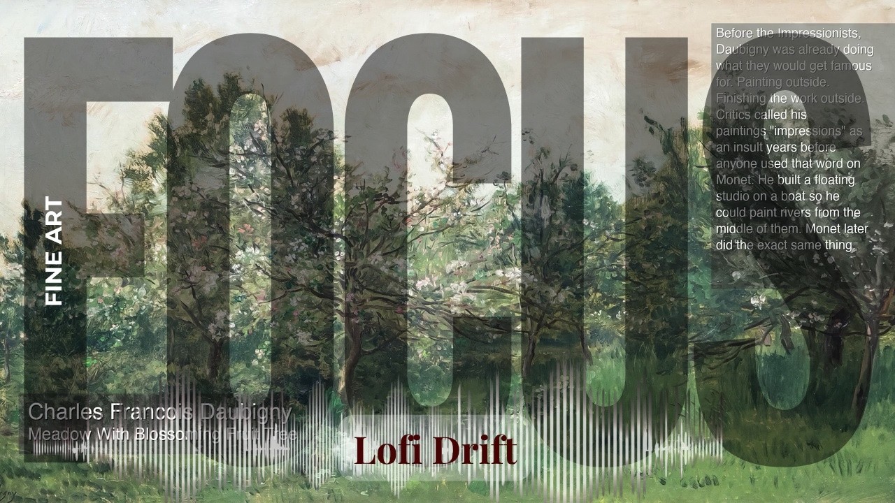 Focus - Lofi Drift with Fine Art | Meadow With Blossoming Fruit Tree… & others