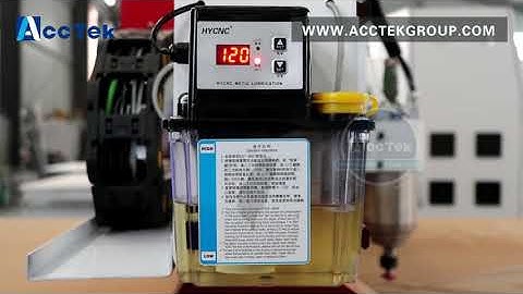 How to use auto oil lubricator on AccTek cnc router machine