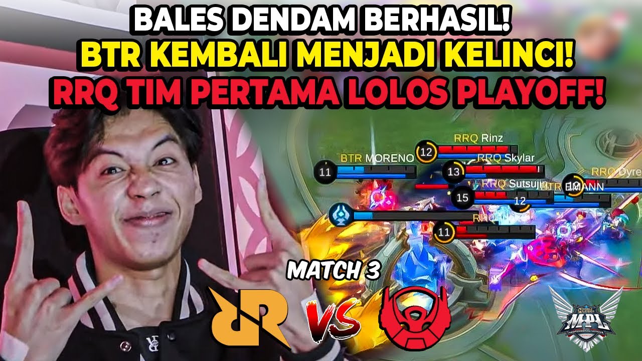 BTR KEMBALI DIJADIKAN KELINCI OLEH RRQ! BALAS DENDAM BERHASIL! RRQ VS ...